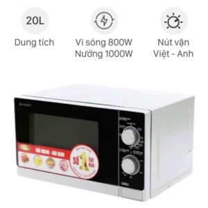 Lò vi sóng có nướng Sharp 20 lít R-G222VN-S