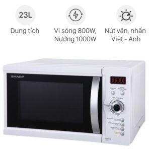 Lò vi sóng có nướng Sharp 23 lít R-G371VN-W