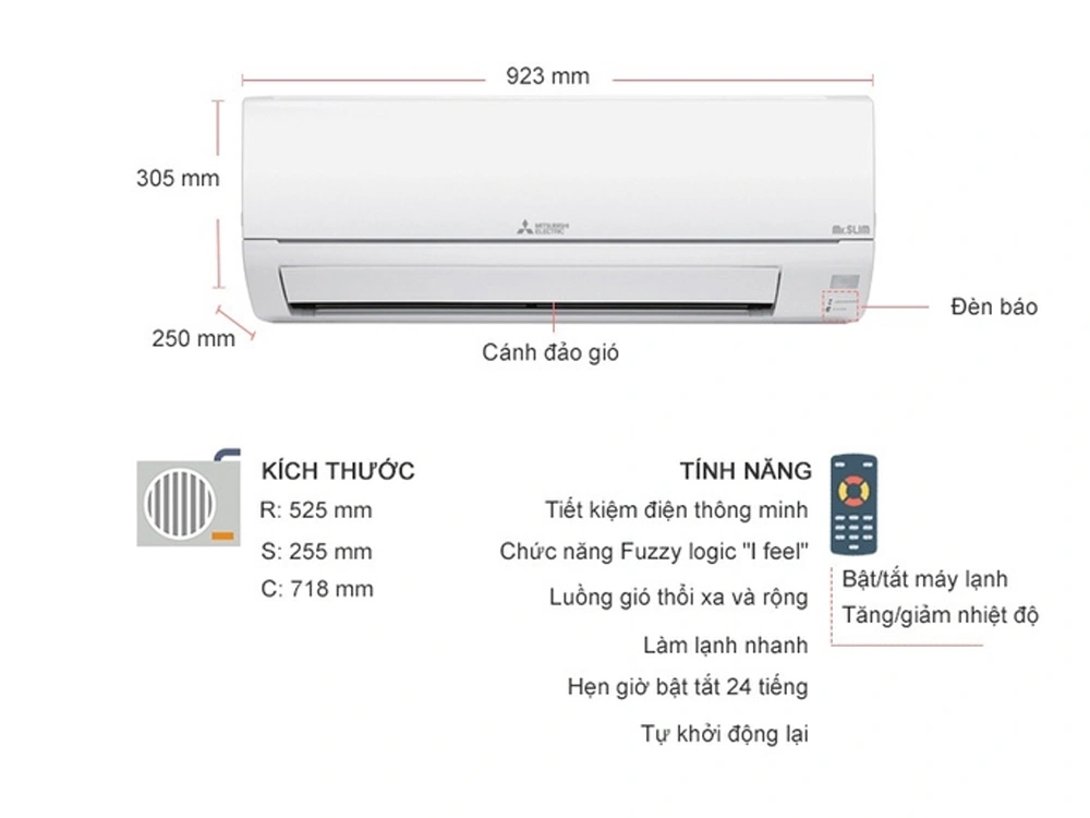 Máy lạnh Mitsubishi Electric 2 HP MS/MU-JS50VF - Ảnh 4