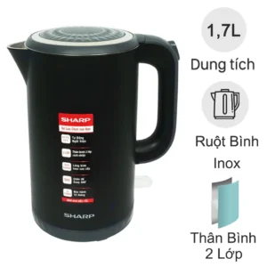 Bình đun siêu tốc Sharp 1.7 lít EKJ-17EVPS-BK