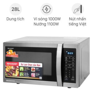 Lò vi sóng có nướng Sharp 28 lít R-G728XVN-BST