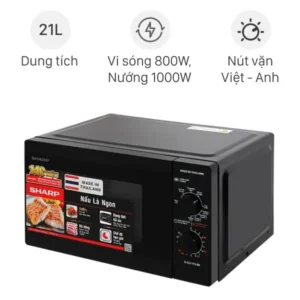 Lò vi sóng có nướng Sharp 21 lít R-G211TV-BK