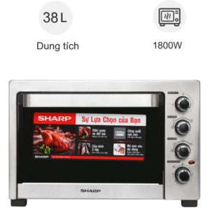 Lò nướng Sharp 38 lít EO-A384RCSV-ST