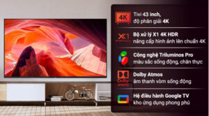 Google Tivi Sony 4K 43 inch KD-43X80L