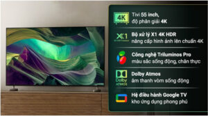Google Tivi Sony 4K 55 inch KD-55X85L