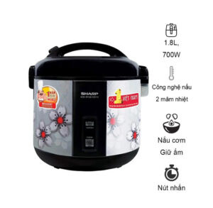 Nồi Cơm Điện Sharp 1.8 lít KS-NR181STV "SS"