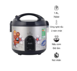 Nồi Cơm Điện Sharp 1.8 lít KS-NR191STV "SS"