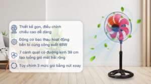 Quạt lửng Senko 7 cánh LTS1636 65W