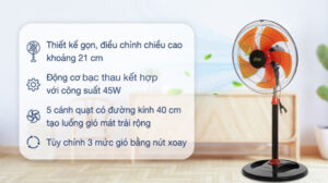 Quạt đứng Lifan 5 cánh Đ-616 45W