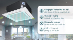 Máy lạnh âm trần Panasonic Inverter 4 HP S-3448PU3HA/U-34PRH1H5