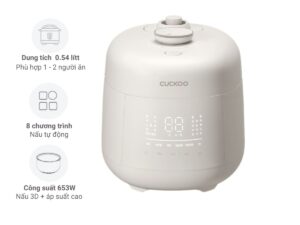 Nồi cơm điện tử áp suất Cuckoo 0.54 lít CRP-T0310FGW