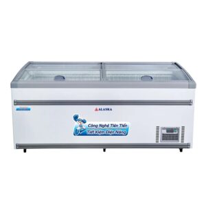 Tủ đông nằm kính phẳng Alaska 650 lít KN-650