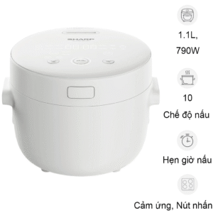 Nồi cơm điện tử Sharp 1.1 lít KS-COM110DV-WH