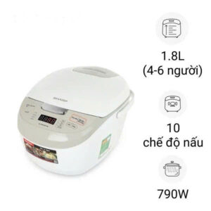 Nồi cơm điện tử Sharp 1.8 lít KS-COM191EV-WH