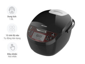 Nồi cơm điện tử Sharp 1.8 lít KS-COM193EV-BK