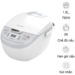 Nồi cơm điện tử Sharp 1.8 lít KS-COM192EV-GY