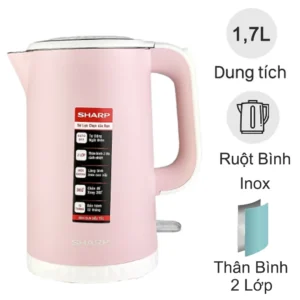 Bình đun siêu tốc Sharp 1.7 lít EKJ-17EVPS-PK