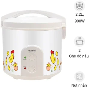 Nồi cơm nắp gài Sharp 2.2 lít KS-223TJV-CH