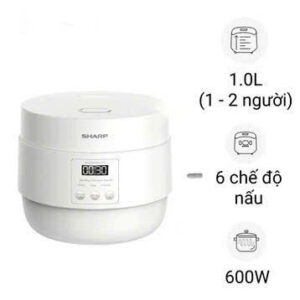 Nồi cơm điện tử Sharp 1L KS-COM100DV-WH