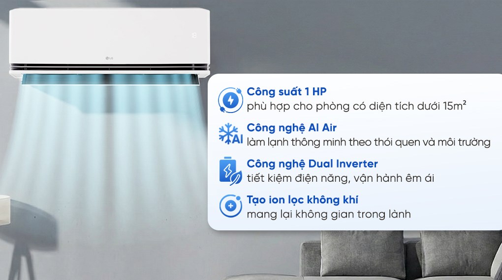 Máy lạnh LG Inverter 1 HP IDC09M2 - Ảnh 6