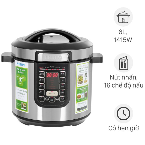 Nồi áp suất điện Philips 6 lít HD2237/66