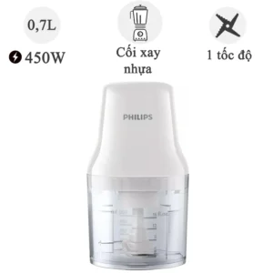 Máy xay thịt mini Philips 450W 0.5 lít HR1393