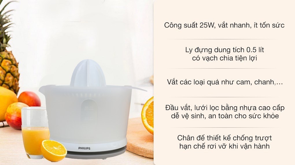 Máy vắt cam Philips 25W HR2738 - Ảnh 5