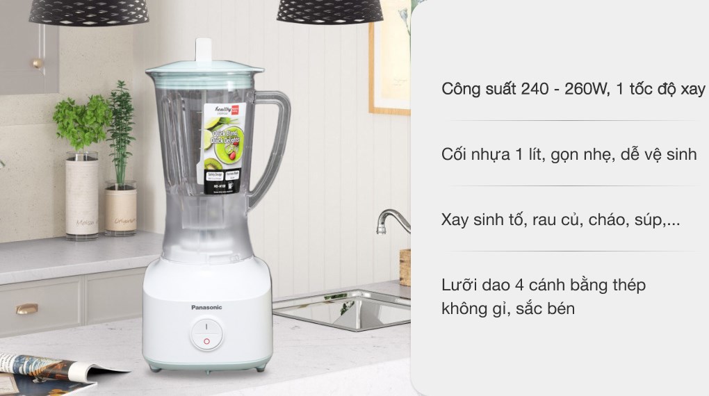 Máy xay sinh tố Panasonic MX-M100GRA - Ảnh 6