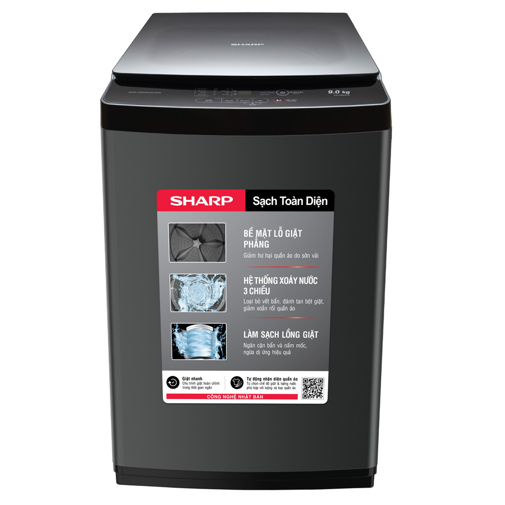 Máy Giặt Sharp 10 Kg ES-Y100HV-S