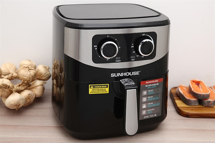 Nồi chiên không dầu Sunhouse 6 lít SHD4062 - Ảnh 2
