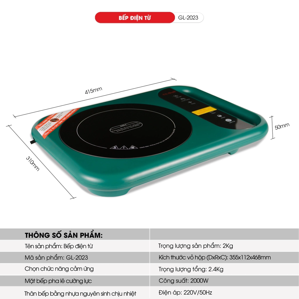Bếp điện từ đơn Gali GL-2023 - Ảnh 3
