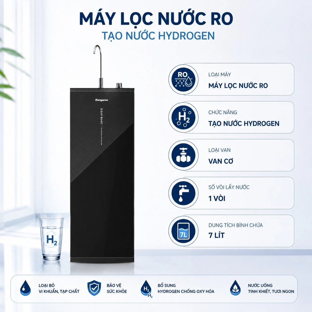 Máy lọc nước Kangaroo Hydrogen 10 lõi KG10S15H1 - Ảnh 5