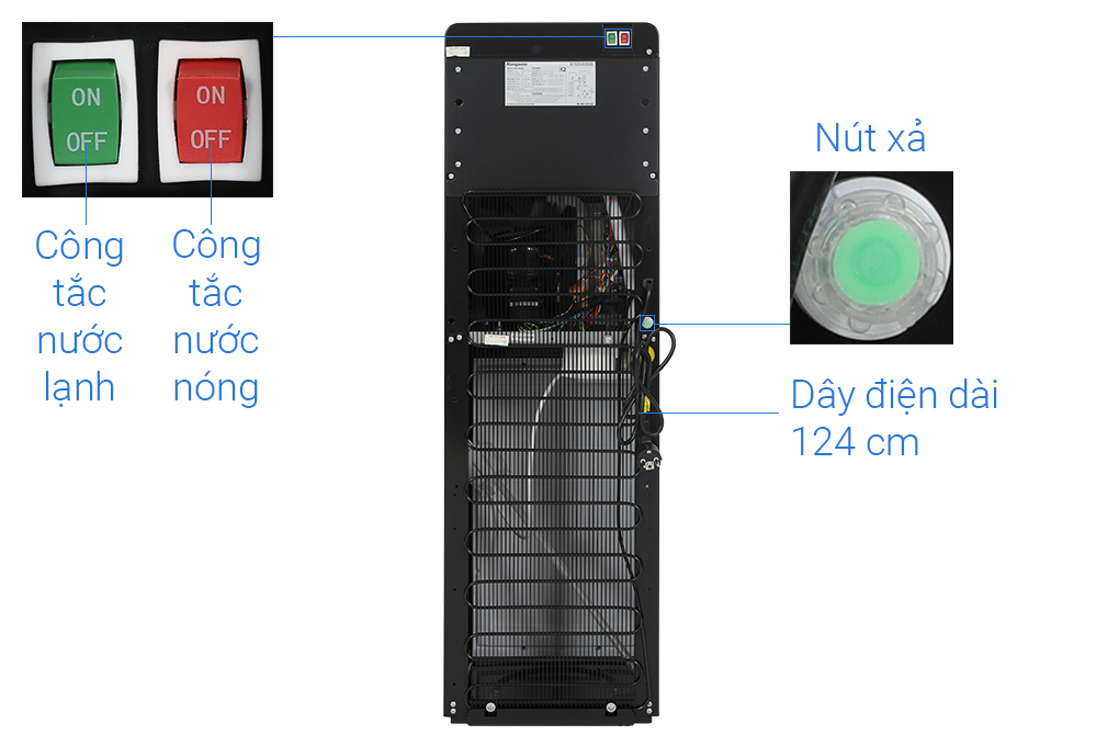 Cây nước nóng lạnh Kangaroo 585W KG64A3 - Ảnh 8