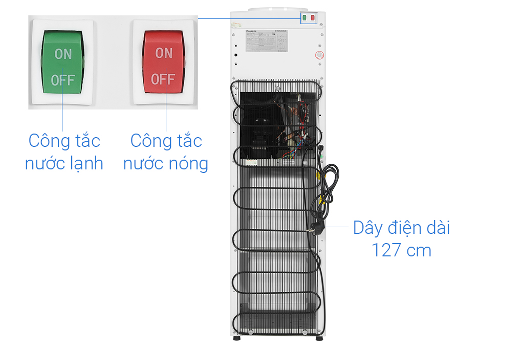 Cây nước nóng lạnh Kangaroo 585W KG36A2 - Ảnh 9