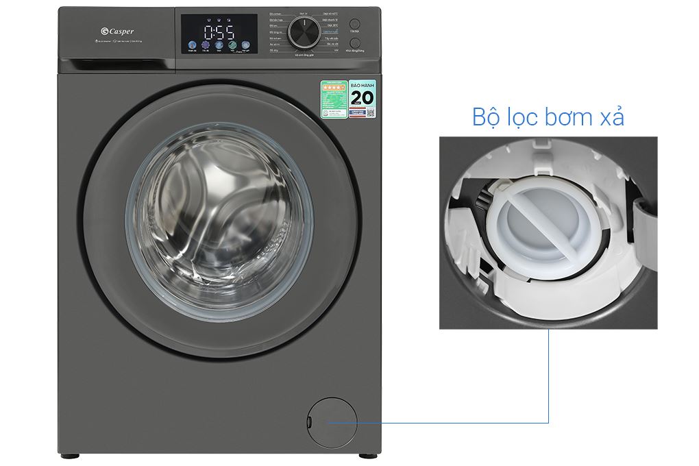 Máy giặt Casper Inverter 10.5 kg WF-D105VGR1 - Ảnh 6