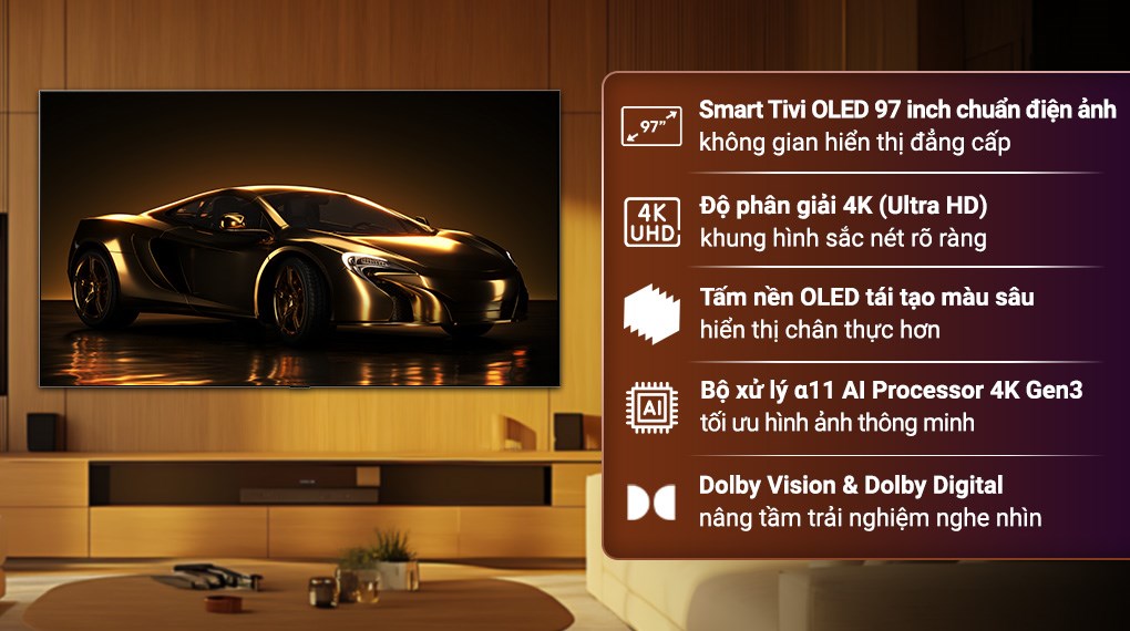 Smart Tivi OLED LG AI 4K 97 inch OLED97G6PSA - Ảnh 9