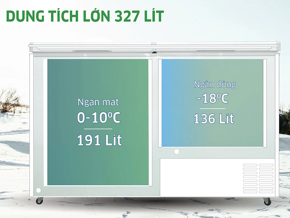 Tủ đông kháng khuẩn Kangaroo 327 lít KG327C2N - Ảnh 4