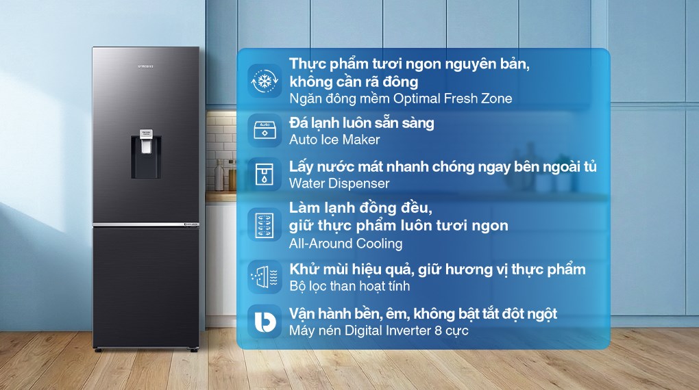 Tủ lạnh Samsung Inverter 307 lít RB30N4190B1/SV - Ảnh 10